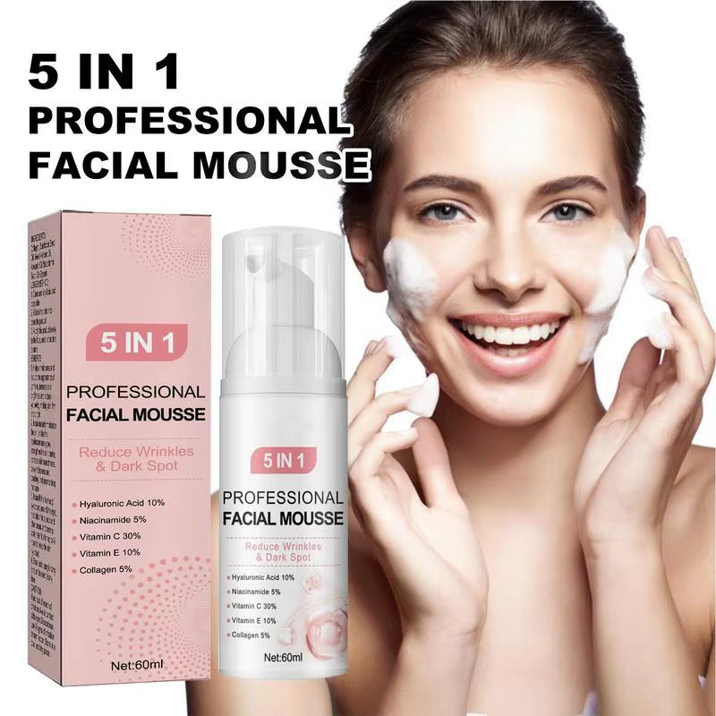 Facial Foaming Cleanser Deeply Cleansing Oil Control Moisturizing Blackhead Removal Skin Care Face Wash Foam Cleanser