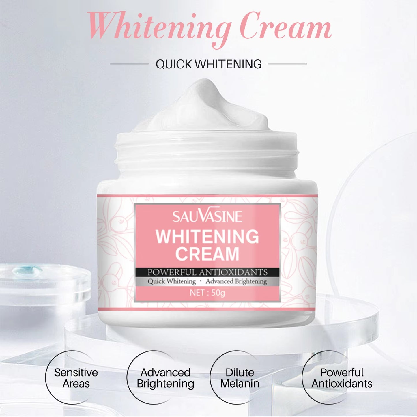 Skin Whitening Cream Day Cream Beauty Health for Underarms Armpit Knees Private Parts and Body Dark Spot Skin Care Maquillaje