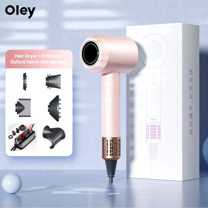 High-Speed Hair Dryer 900W Lightweight Powerful Brushless Motor Low Noise Quick Dryer Negative Ionic Blow Dryer