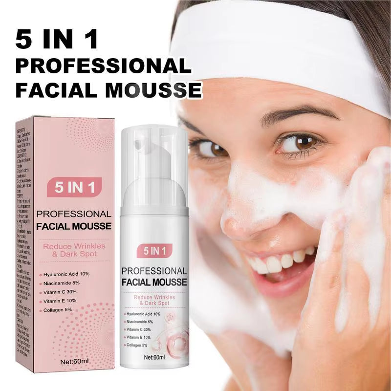 Facial Foaming Cleanser Deeply Cleansing Oil Control Moisturizing Blackhead Removal Skin Care Face Wash Foam Cleanser