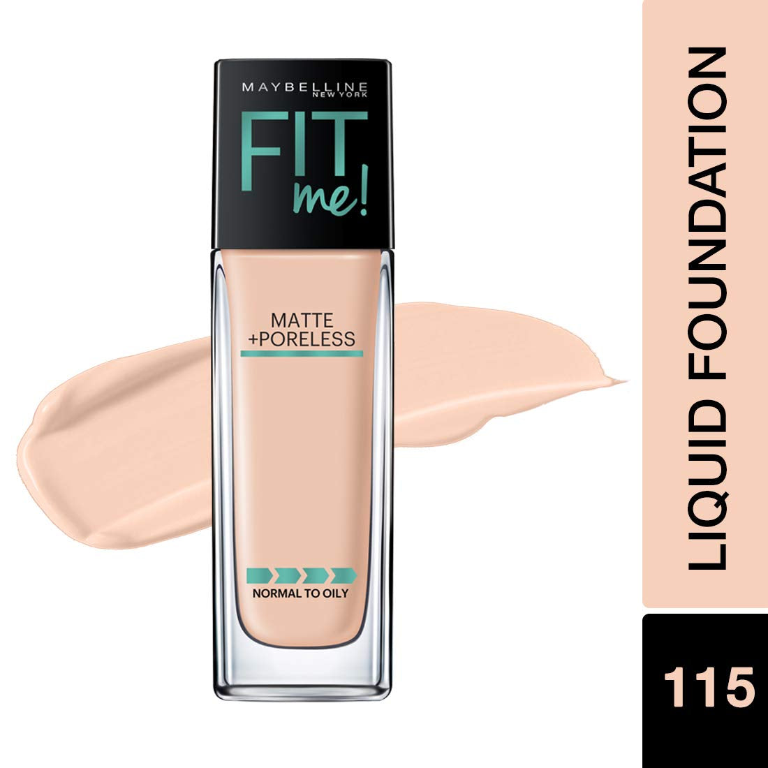 Fit Me Matte + Poreless Liquid Foundation Makeup Bundle with Ivory and Classic Ivory, 1 Count