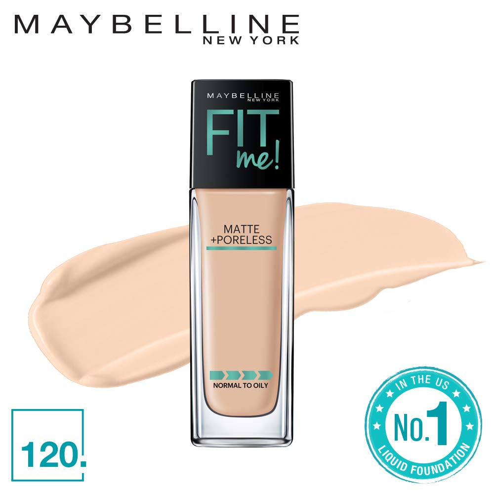 Fit Me Matte + Poreless Liquid Foundation Makeup Bundle with Ivory and Classic Ivory, 1 Count