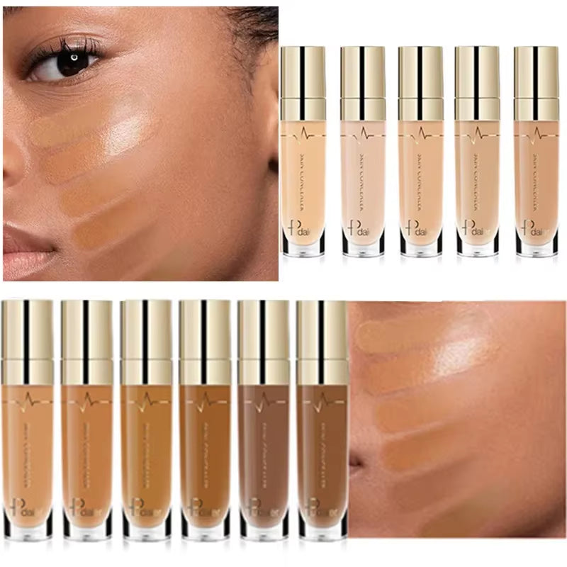 Face Contour Concealer Liquid Waterproof Full Coverage Foundation Corrector Palette Base Professional Makeup for Dark Skin